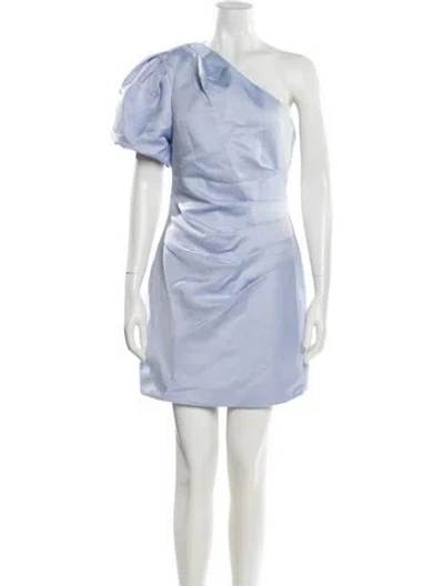 Pre-owned Elliatt One-shoulder Mini Dress In Blue