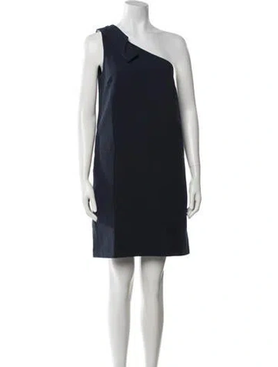 Pre-owned Elliatt One-shoulder Mini Dress In Blue