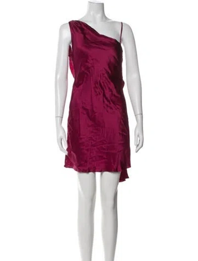 Pre-owned Elliatt One-shoulder Mini Dress In Pink