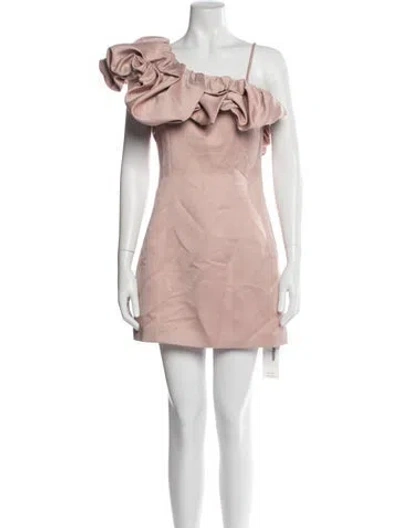 Pre-owned Elliatt One-shoulder Mini Dress In Pink
