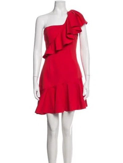 Pre-owned Elliatt One-shoulder Mini Dress In Red