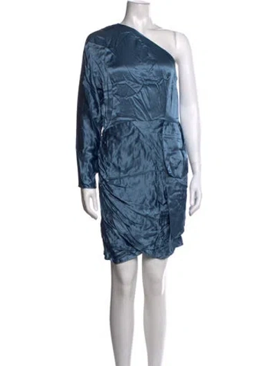 Pre-owned Elliatt One-shoulder Mini Dress W/ Tags In Blue
