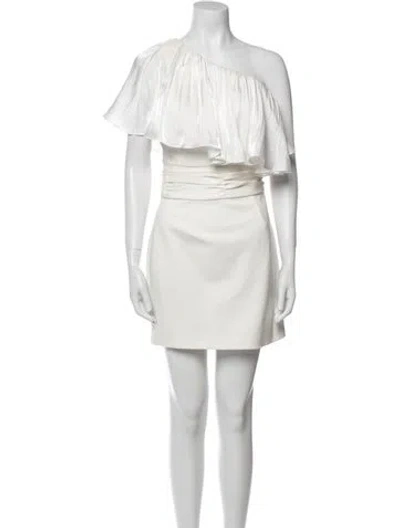 Pre-owned Elliatt One-shoulder Mini Dress W/ Tags In Neutral