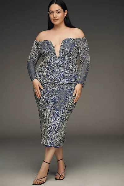 Elliatt Orla Midi Dress In Blue