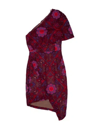Pre-owned Elliatt Paisley Print Midi Length Dress In Red