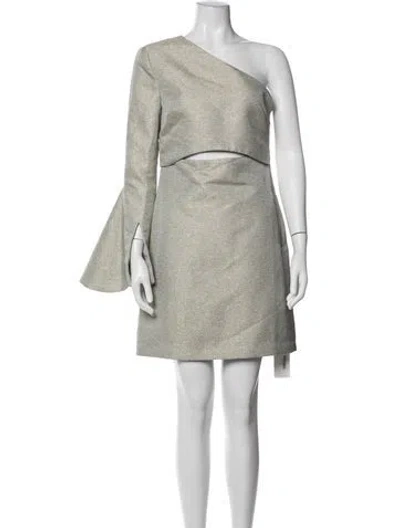 Pre-owned Elliatt Patterned Mini Dress In Neutrals