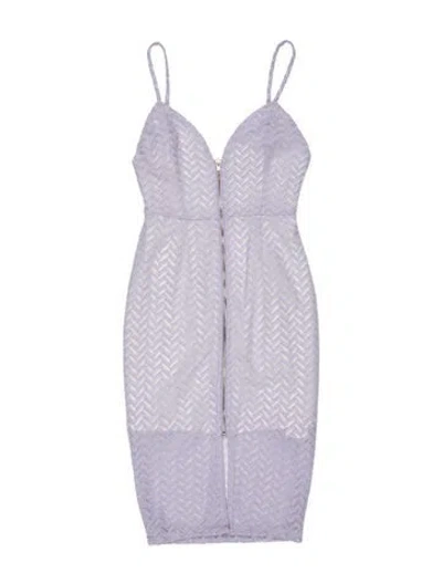 Pre-owned Elliatt Patterned Mini Dress W/ Tags In Purple