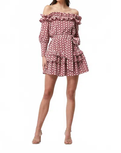 Elliatt Perseverance Mini Dress In Red In Pink