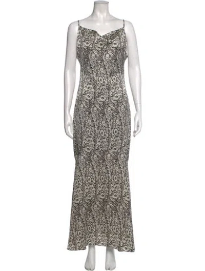 Pre-owned Elliatt Printed Long Dress In Multi