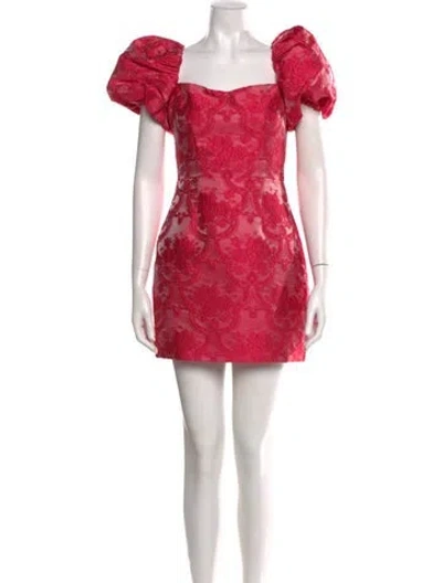 Pre-owned Elliatt Printed Mini Dress In Pink