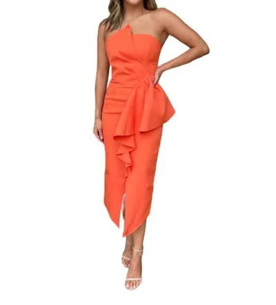 Elliatt Reception Dress In Orange