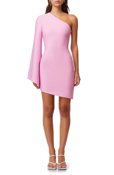 Elliatt Riley One-shoulder Minidress In Pink