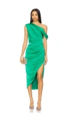 Elliatt Roni Midi Dress In Green Mango