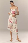 Elliatt Rosalina Asymmetric Satin Midi Skirt