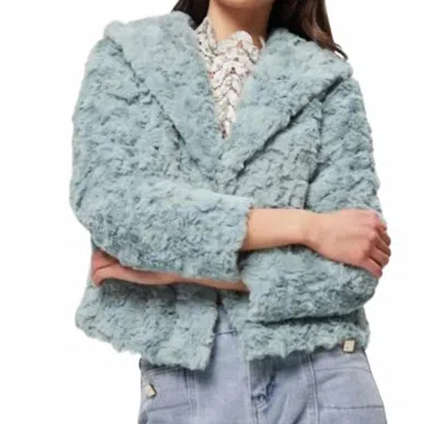 Elliatt Rothchild Textured Jacket In Mint In Blue