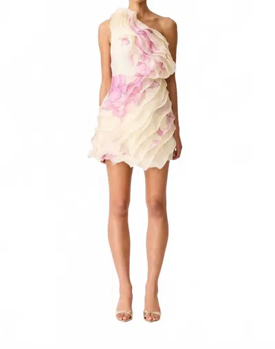 Elliatt Rova One Shoulder Mini Dress In Floral In Multi