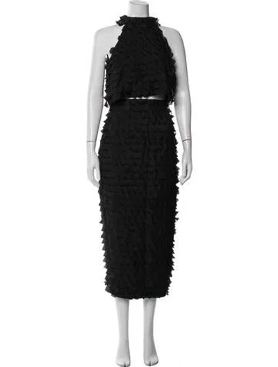 Pre-owned Elliatt Ruffle Embellishment Skirt Set W/ Tags In Black