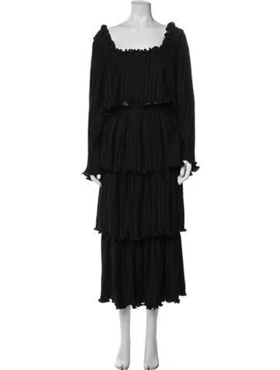Pre-owned Elliatt Ruffle Embellishment Skirt Set W/ Tags In Black