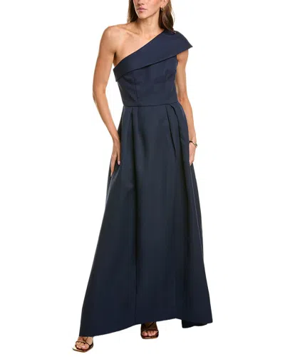Elliatt Saphine One-shoulder Gown In Blue