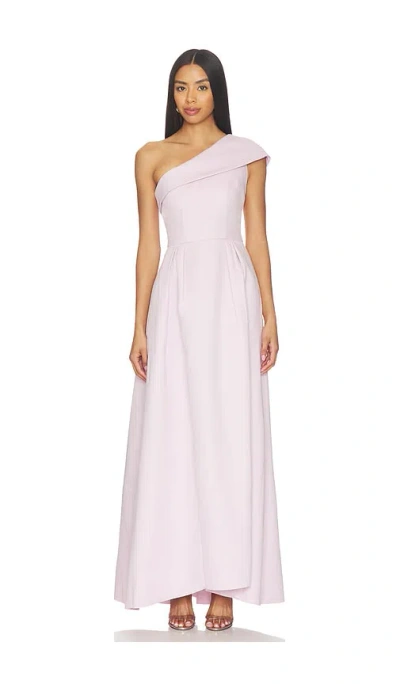 Elliatt Saphine One-shoulder Gown In Pink