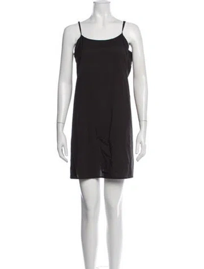 Pre-owned Elliatt Scoop Neck Mini Dress In Black