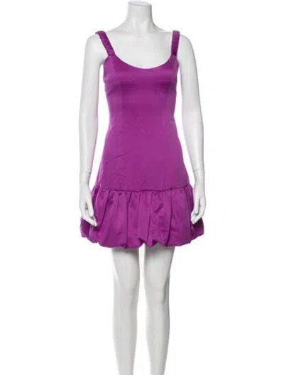 Pre-owned Elliatt Scoop Neck Mini Dress W/ Tags In Purple