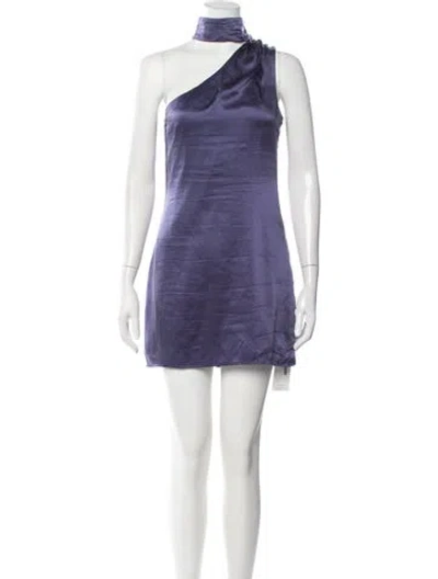 Pre-owned Elliatt Silk Mini Dress In Blue