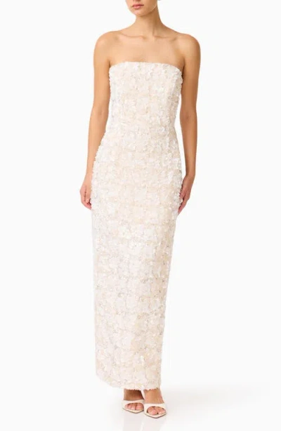 Elliatt Silvana Strapless Gown In Nude
