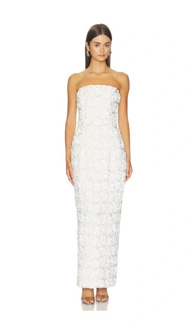 Elliatt Silvana Strapless Gown In White