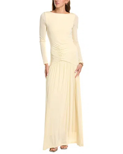 Elliatt Simone Long Sleeve Gown In Neutral