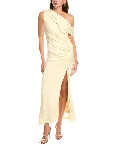 Elliatt Simone One Shoulder Maxi Dress In Neutral