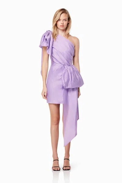 Elliatt Sincerity Linen Mini Dress In Lilac In Purple