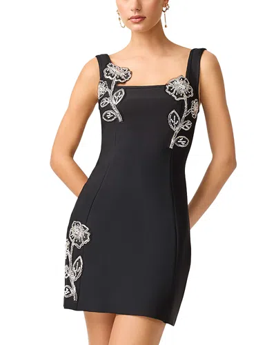 Elliatt Soleil Embellished Mini Dress In Black