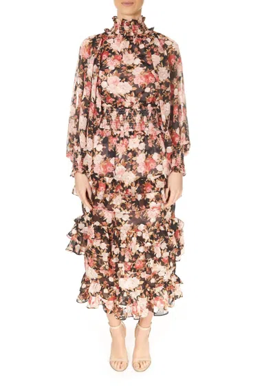 Elliatt Sonvia Maxi Dress In Pink Multi