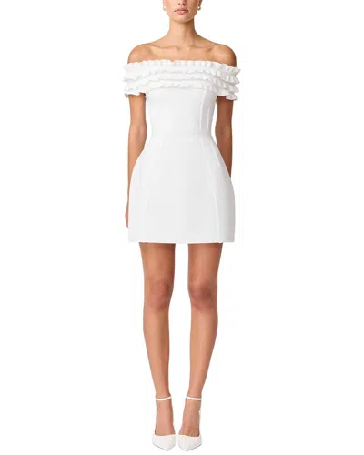 Elliatt Sonya Off Shoulder Mini Dress In White