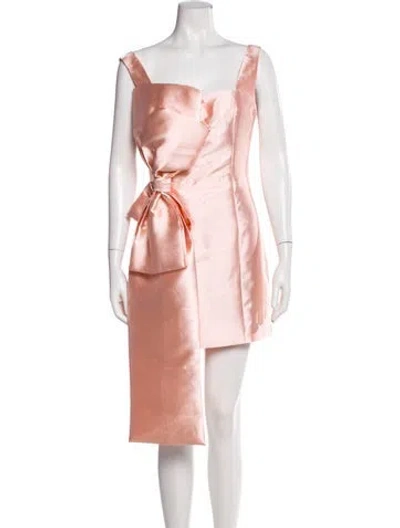 Pre-owned Elliatt Square Neckline Knee-length Dress In Pink