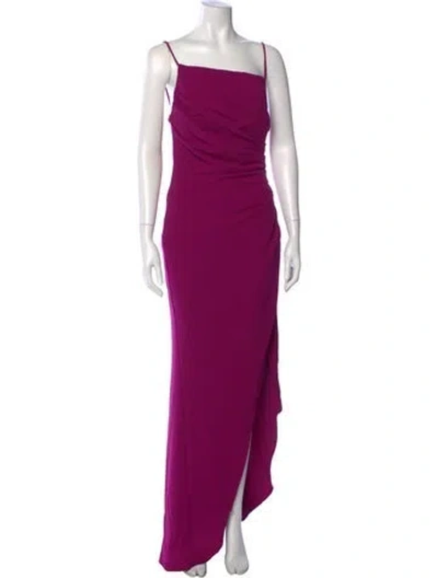 Pre-owned Elliatt Square Neckline Long Dress In Pink