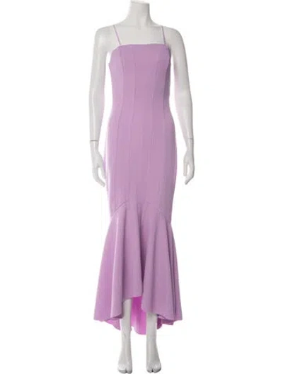 Pre-owned Elliatt Square Neckline Long Dress In Purple