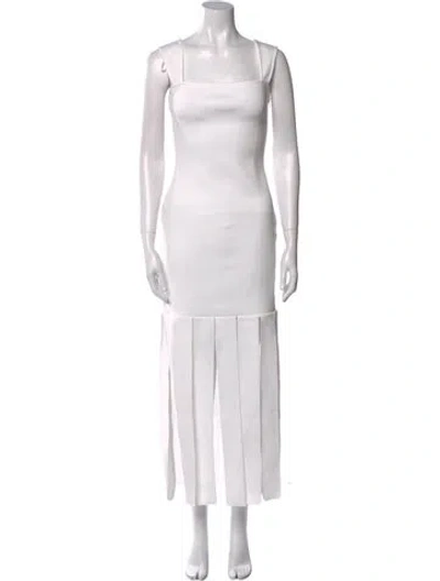 Pre-owned Elliatt Square Neckline Long Dress In White
