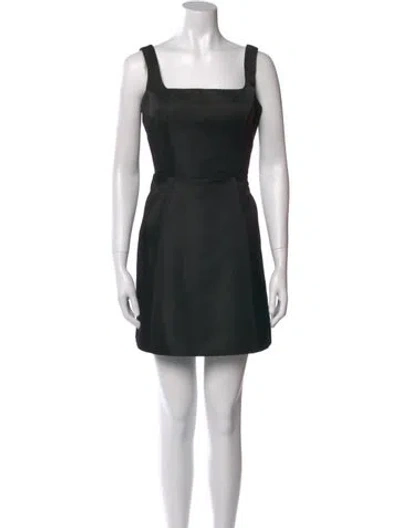 Pre-owned Elliatt Square Neckline Mini Dress In Black