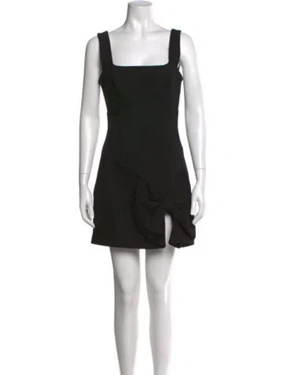 Pre-owned Elliatt Square Neckline Mini Dress In Black