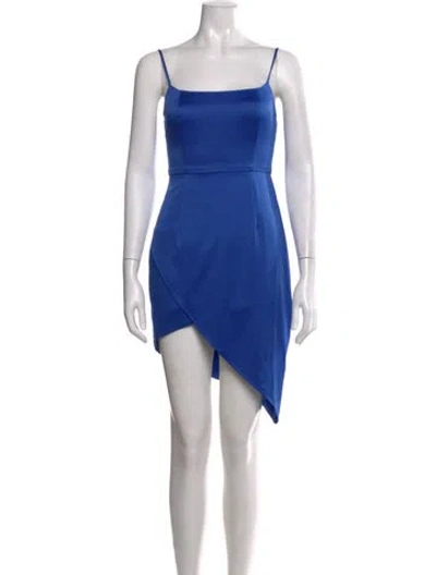 Pre-owned Elliatt Square Neckline Mini Dress In Blue