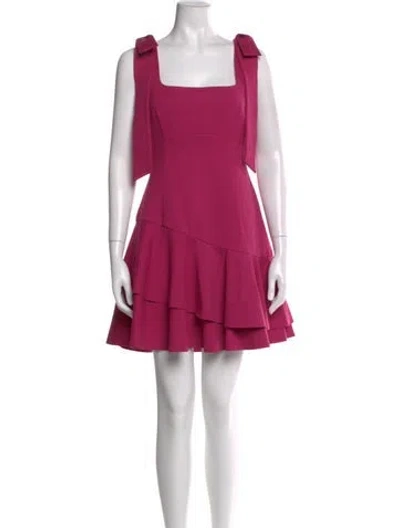 Pre-owned Elliatt Square Neckline Mini Dress In Pink