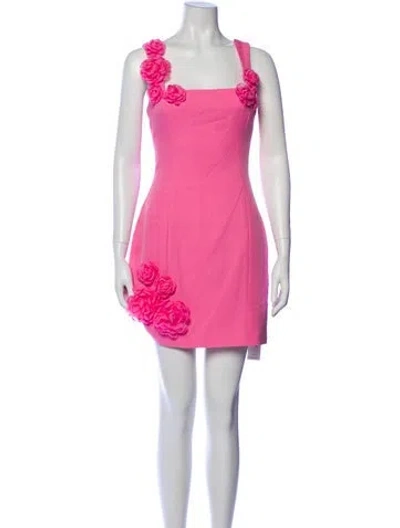 Pre-owned Elliatt Square Neckline Mini Dress In Pink