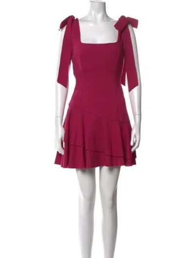 Pre-owned Elliatt Square Neckline Mini Dress In Pink