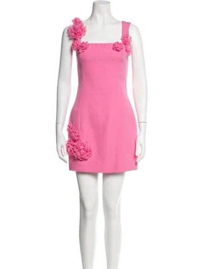 Pre-owned Elliatt Square Neckline Mini Dress In Pink