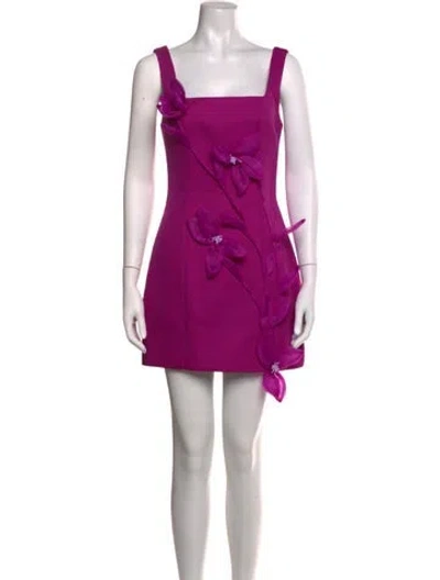Pre-owned Elliatt Square Neckline Mini Dress In Pink