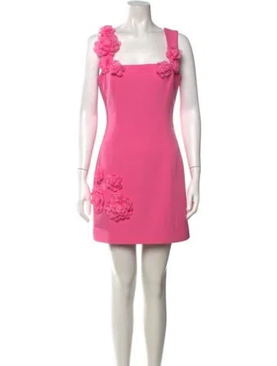 Pre-owned Elliatt Square Neckline Mini Dress In Pink