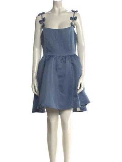 Pre-owned Elliatt Square Neckline Mini Dress W/ Tags In Blue