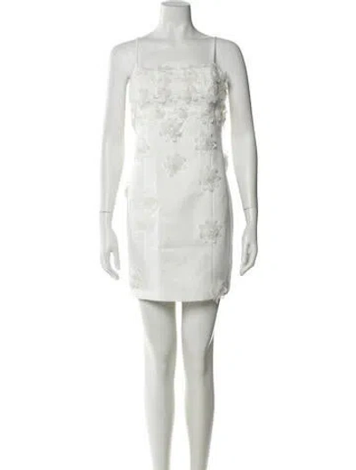 Pre-owned Elliatt Square Neckline Mini Dress W/ Tags In White